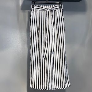Zara Trafaluc Collection Striped Culottes